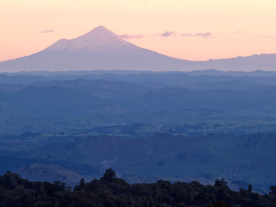 Image of Mount Taranaki, Waituhi Saddle, North Island, New Zealand