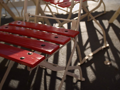 Image of a chair, Lyall Bay, North Island, New Zealand